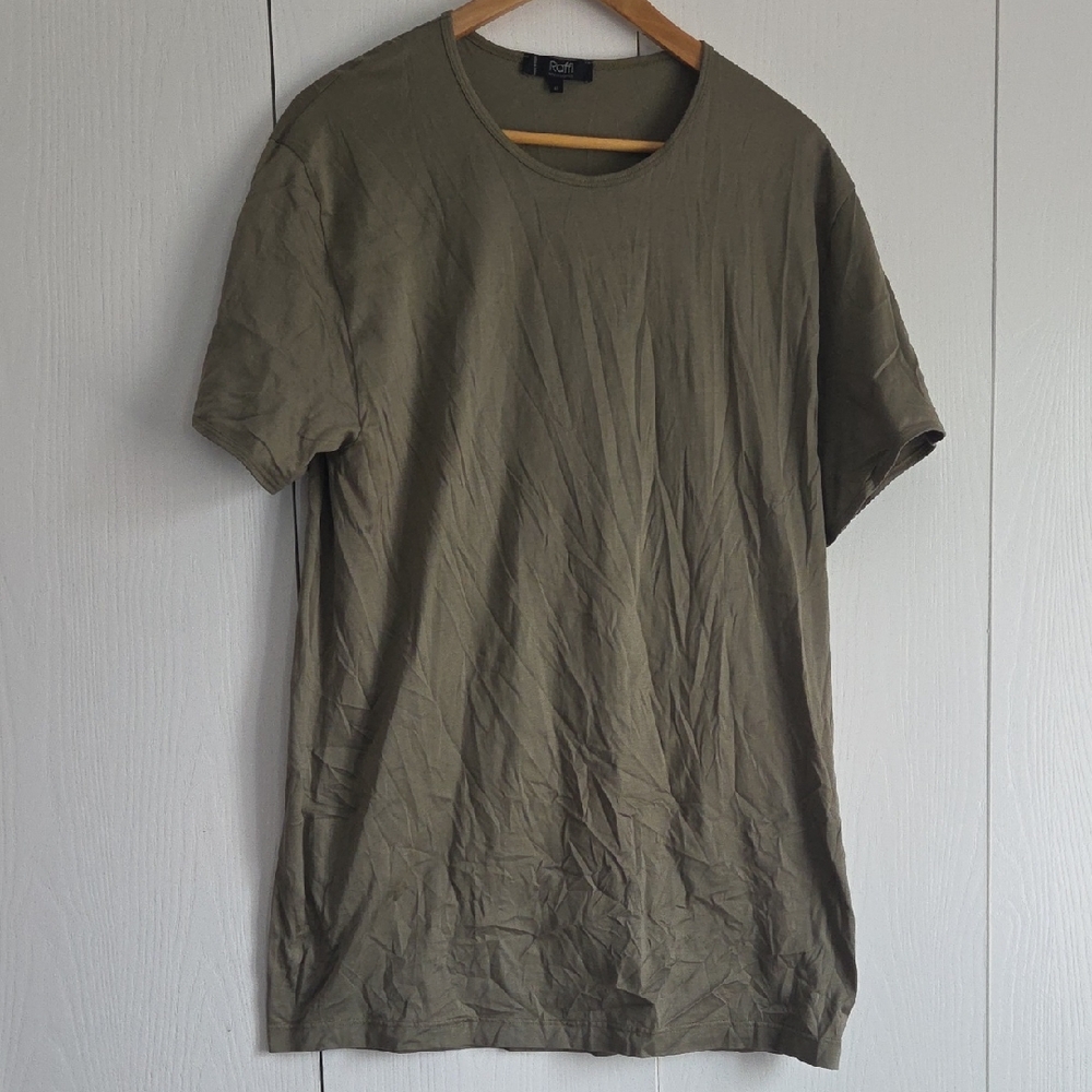 Raffi Linea Uomo Italy Green Merserized Cotton Shirt XL